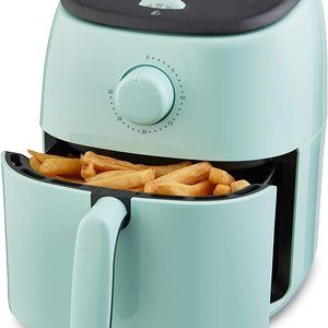 Dash Tasti Crisp Electric Air Fryer, Non Stick Fry Basket, 2.6Qt, Aqua